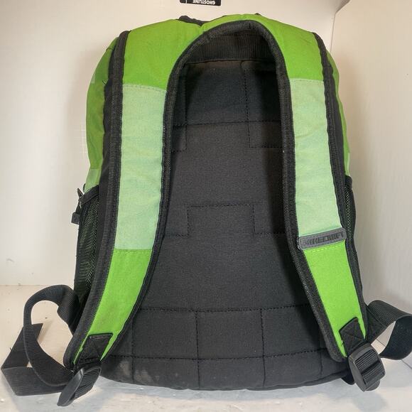 Minecraft Backpack Mojang JINX Green Black School Bag Kids Youth - Picture 5 of 9